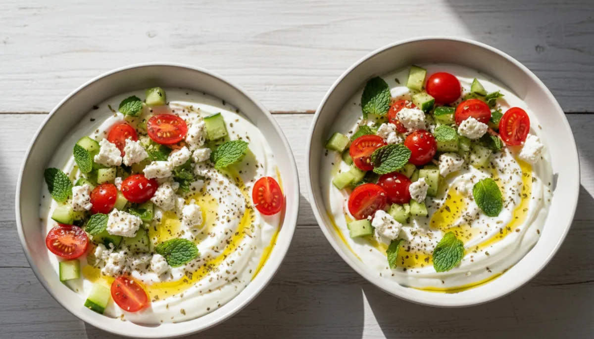 Mediterranean Savory Yogurt Bowls