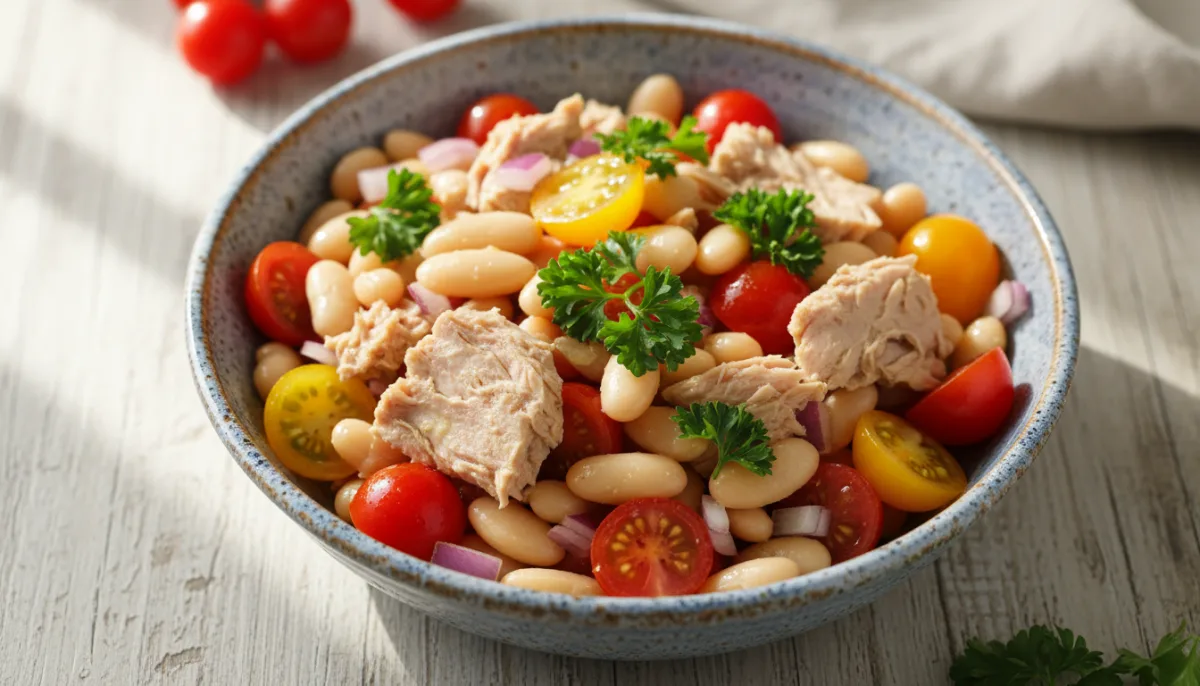 Mediterranean Tuna and White Bean Salad