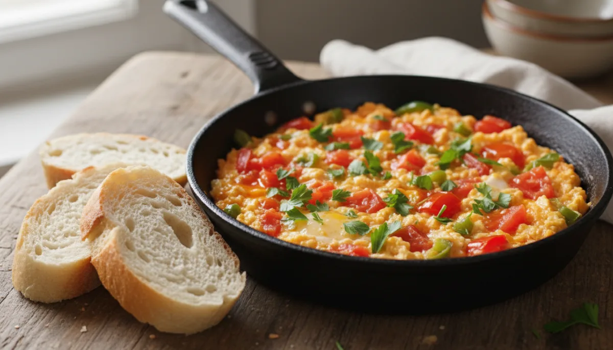 Menemen (Vezë të Fërguara Turke me Domate dhe Speca)