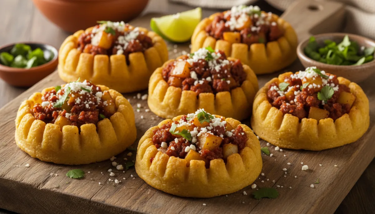Savory Mexican Chorizo and Potato Sopes
