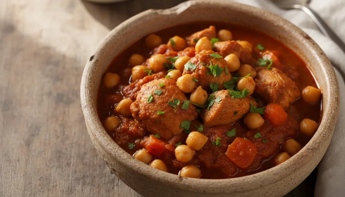 Middle Eastern Chicken and Chickpea Stew