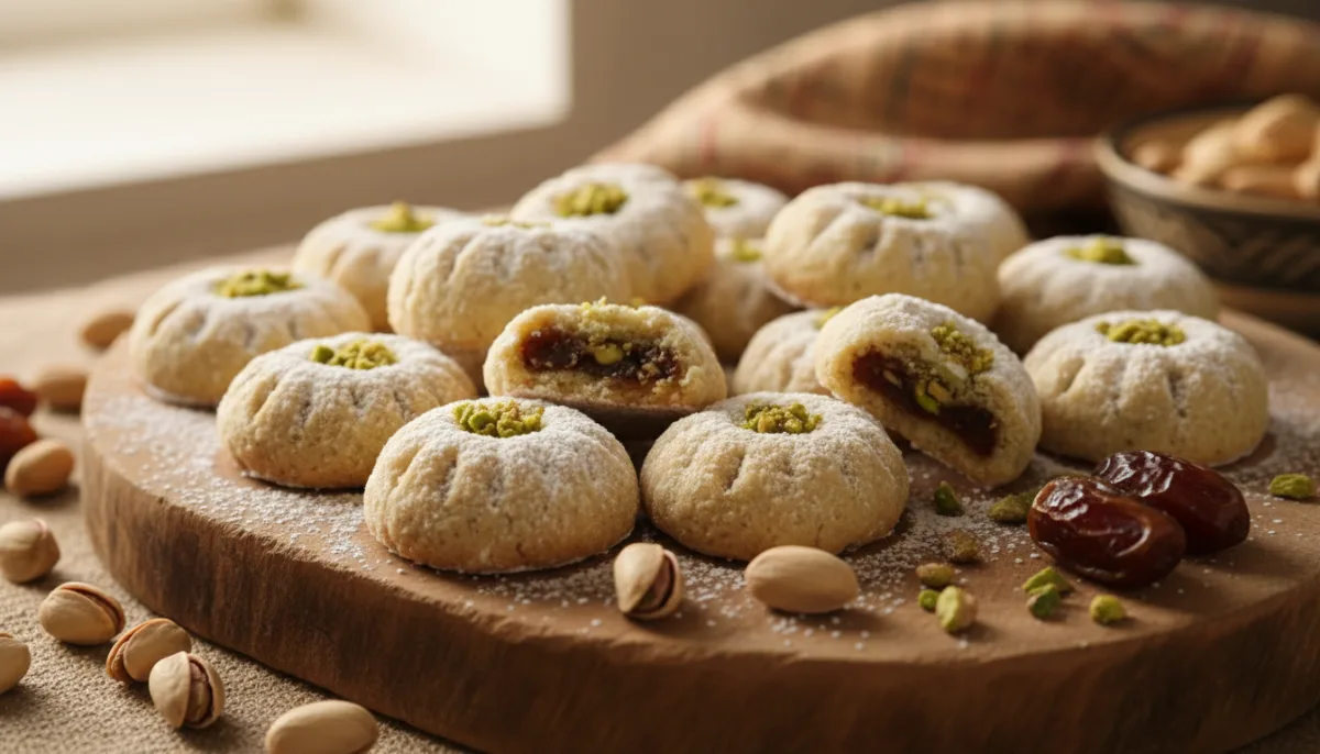 Ma'amoul de Dátiles y Pistachos del Medio Oriente