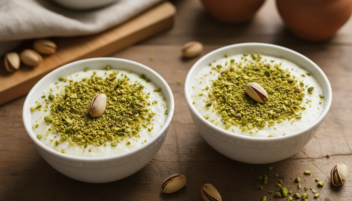 Arroz con Leche de Azahar y Pistachos al Estilo de Oriente Medio