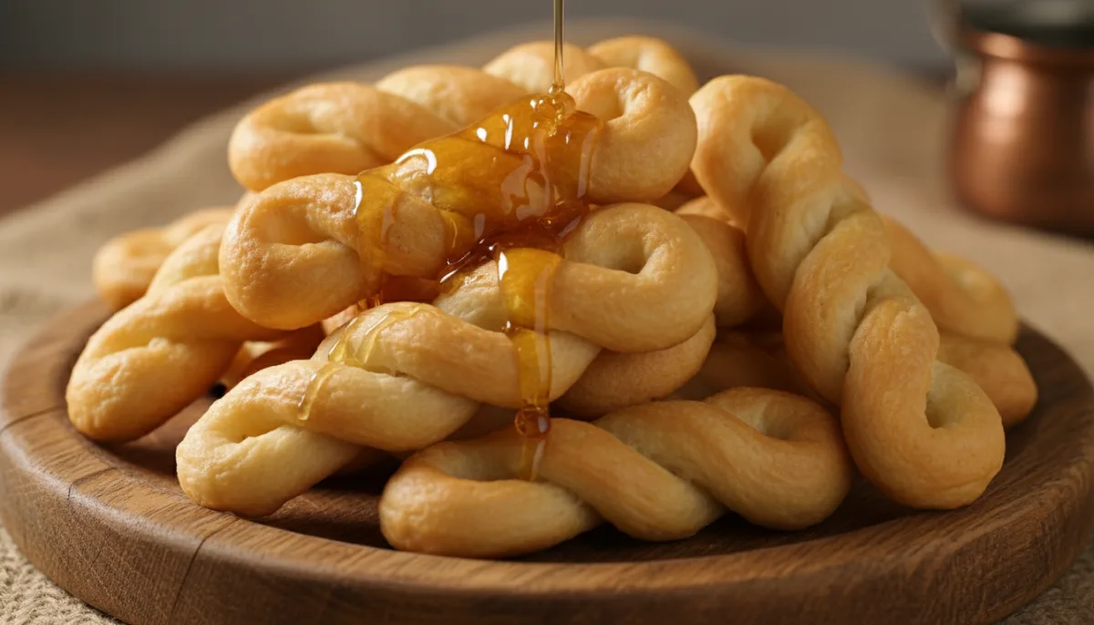 Mongolian Boov: Golden Fried Pastries with Honey Glaze