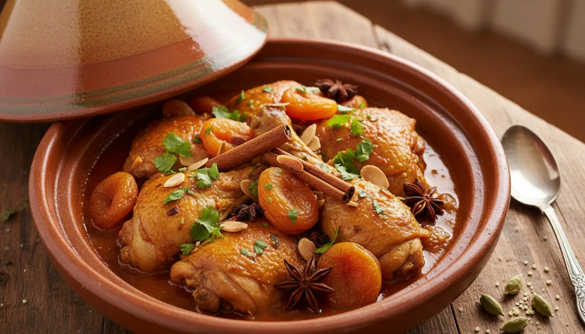 Moroccan Chicken and Apricot Tagine