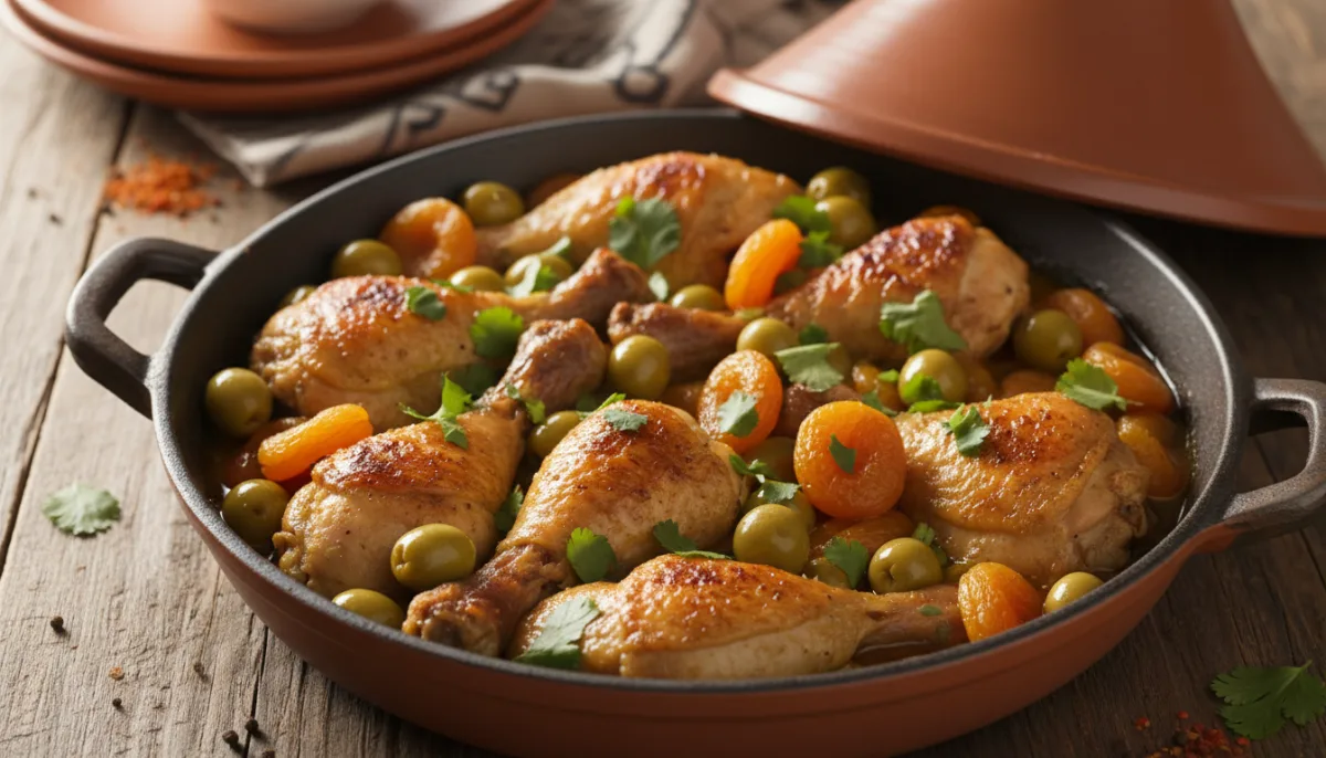 Moroccan Chicken and Olive Skillet