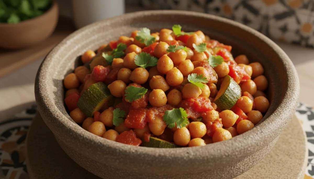 Moroccan Chickpea and Vegetable Tagine
