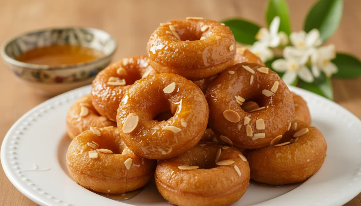 Moroccan Honey Almond Fritters