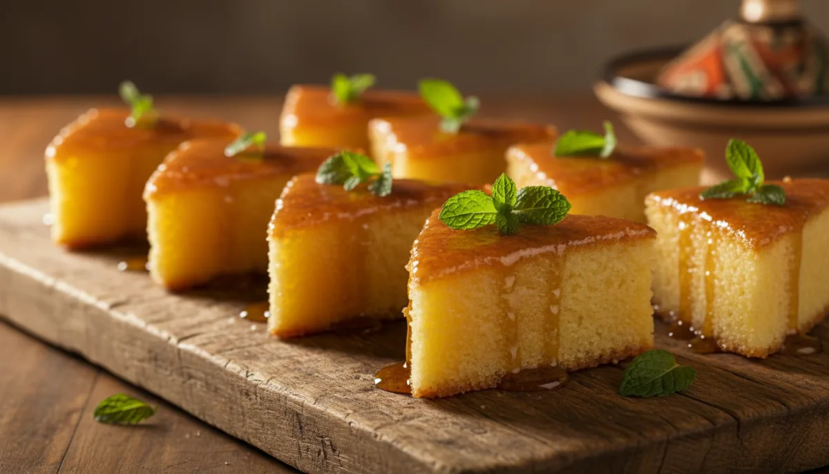 Pastelitos Marroquíes de Sémola con Miel y Naranja