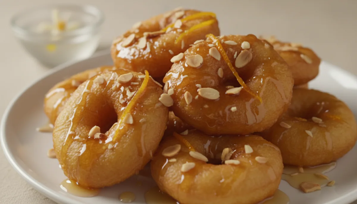 Moroccan Orange Blossom and Almond Fritters