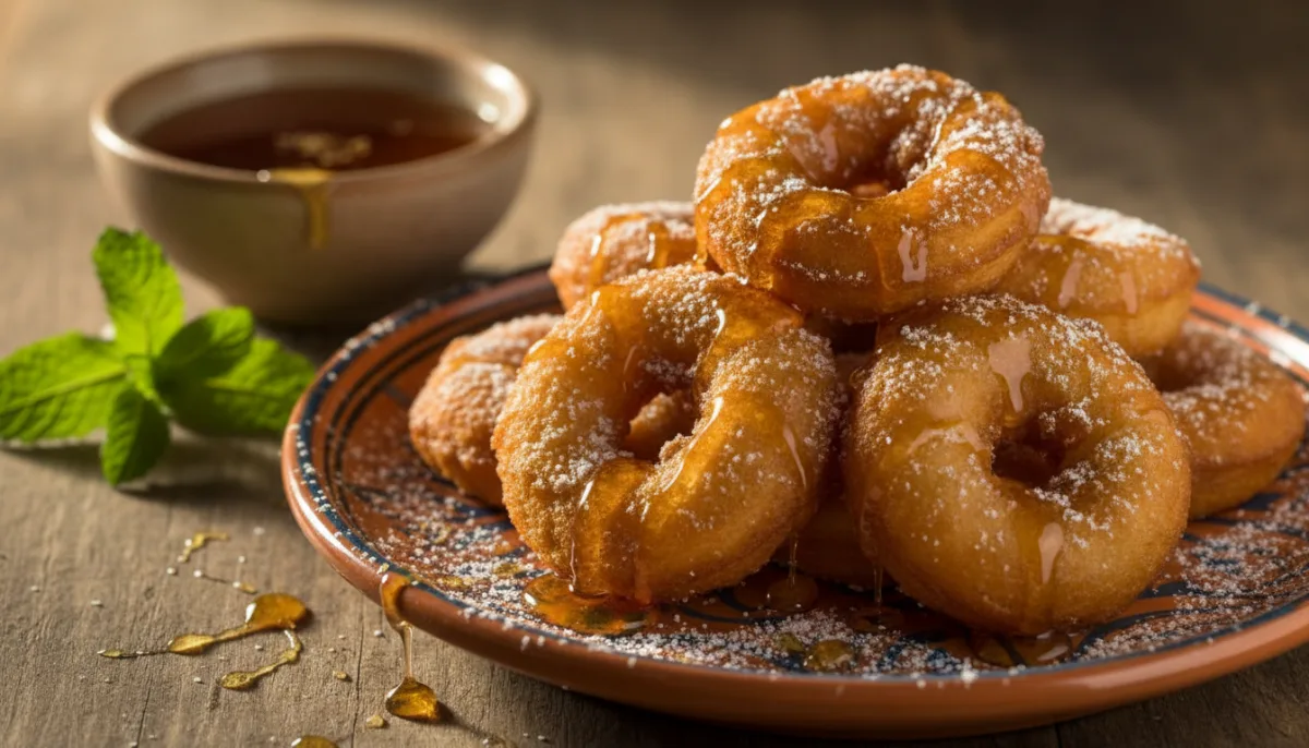 Buñuelos Marroquíes de Azahar con Sirope de Miel