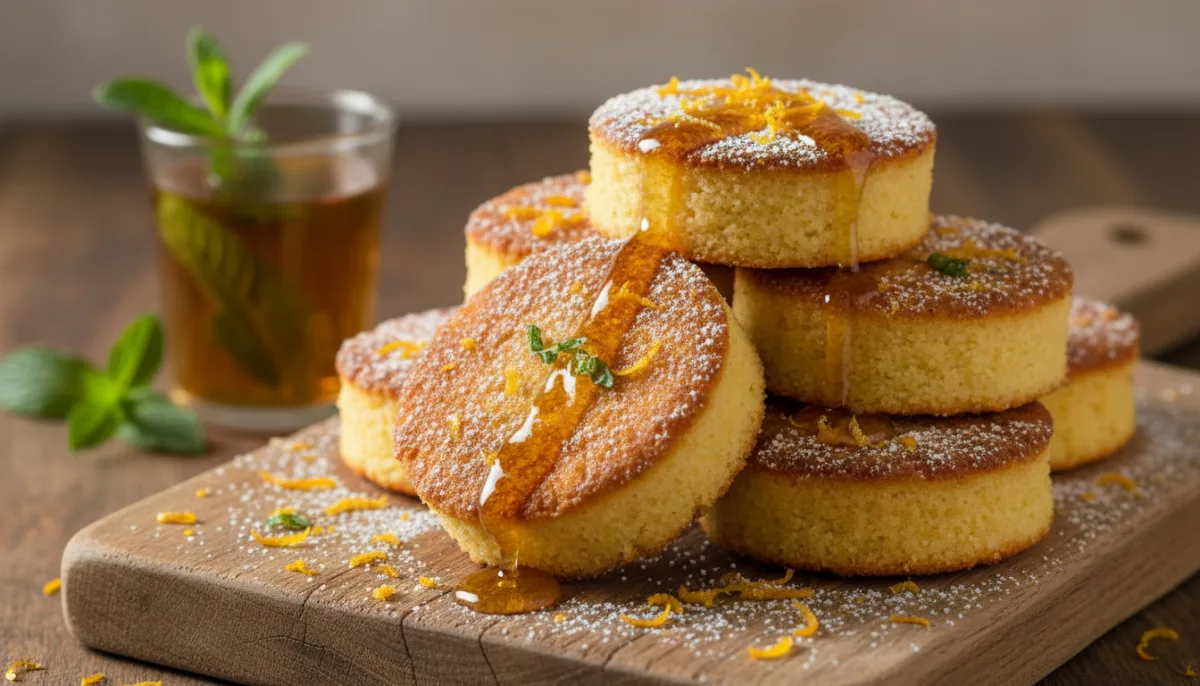 Moroccan Orange Blossom Semolina Cakes