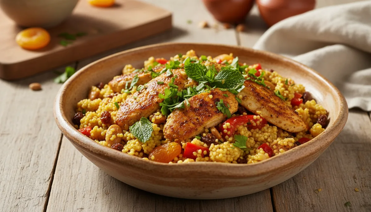 Moroccan Spiced Chicken and Couscous Salad