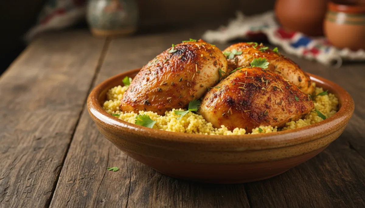 Moroccan Spiced Chicken with Couscous