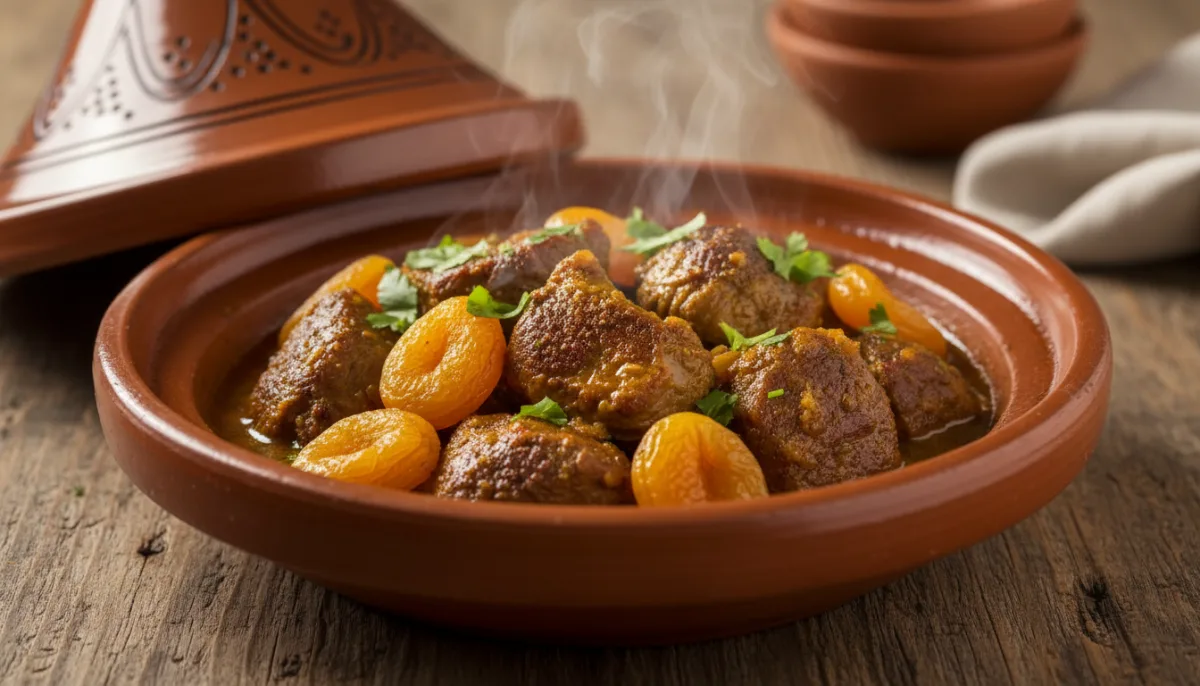 Moroccan Spiced Lamb and Apricot Tagine