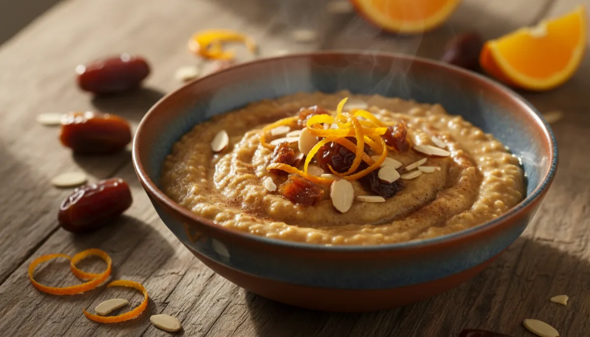 Moroccan Spiced Orange and Date Oatmeal