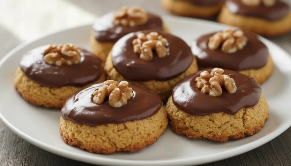 Biscoitos Afghan Neozelandeses com Cobertura de Chocolate e Nozes