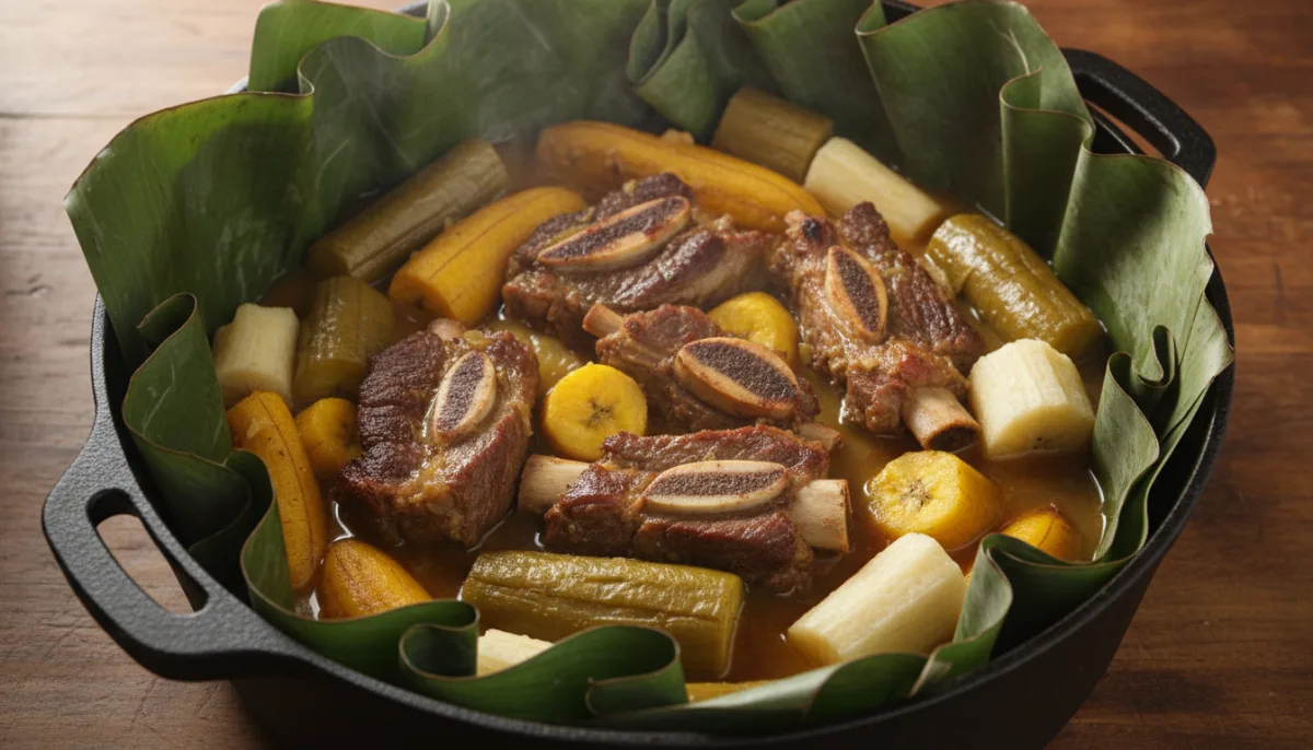 Nicaraguan Baho: Beef and Plantain Steamed Dish