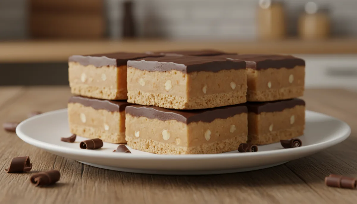 No-Bake Peanut Butter Chocolate Bars