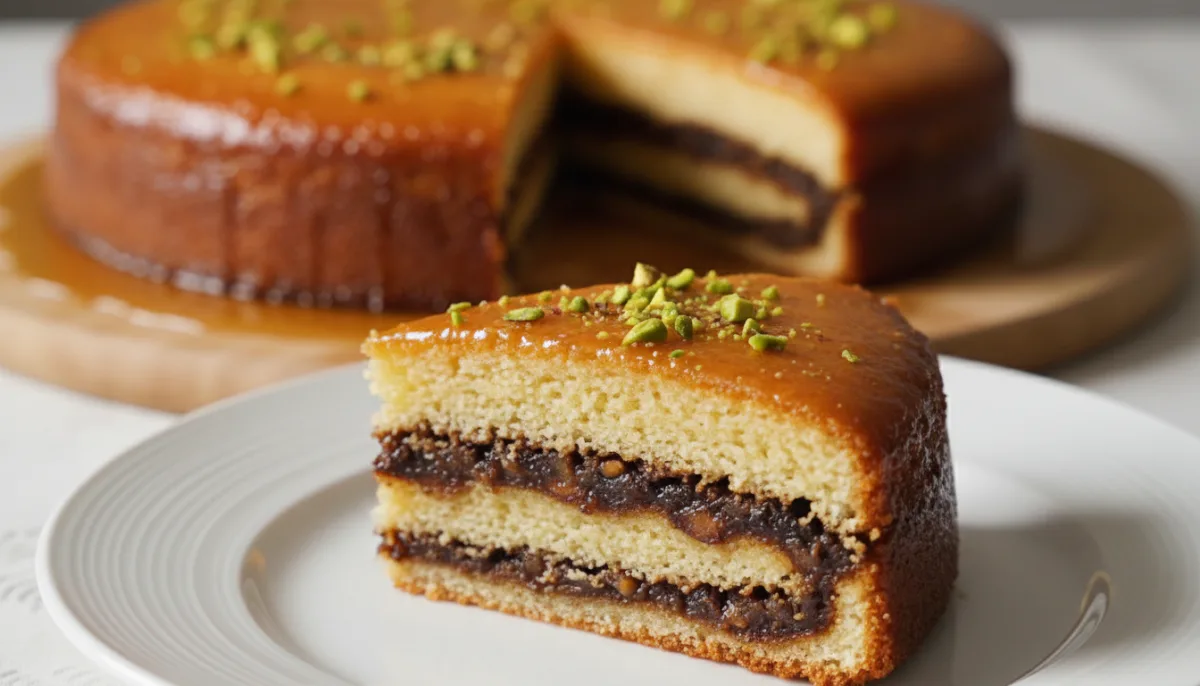 Pastel de Sémola con Dátiles y Nueces al Estilo Norteafricano