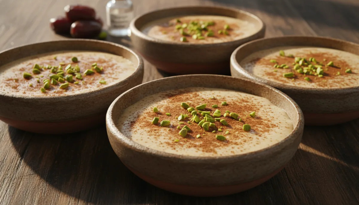 North African Orange Blossom and Date Pudding
