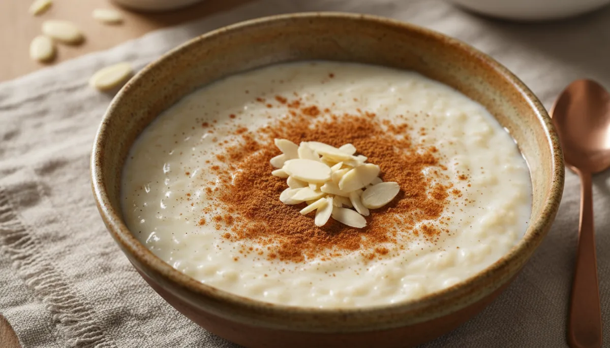 North African Orange Blossom Rice Pudding