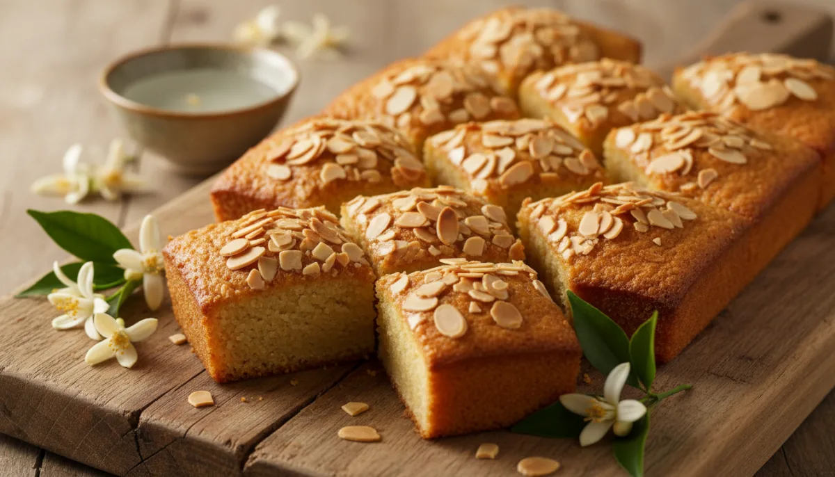Pastel de Sémola con Azahar al Estilo Norteafricano