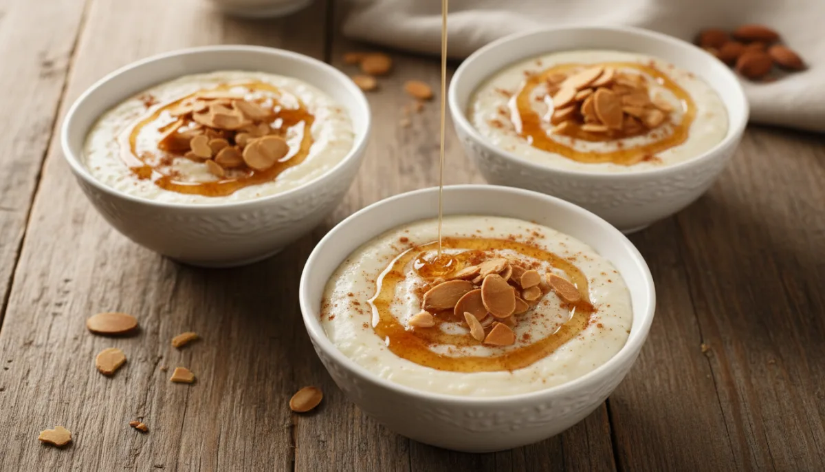 North African Orange Blossom Semolina Pudding
