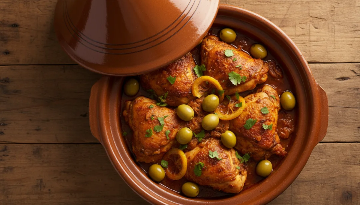 North African Spiced Chicken and Olive Tagine