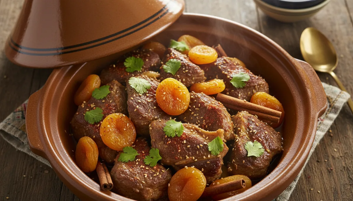 North African Spiced Lamb and Apricot Tagine
