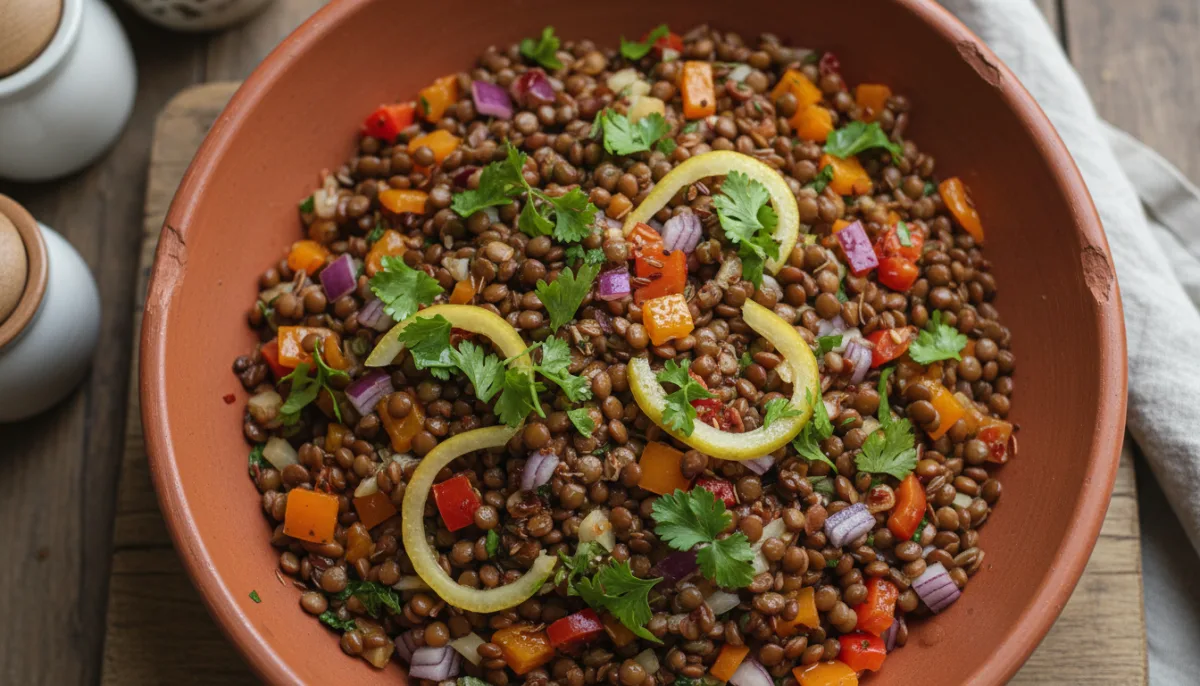 North African Spiced Lentil Salad