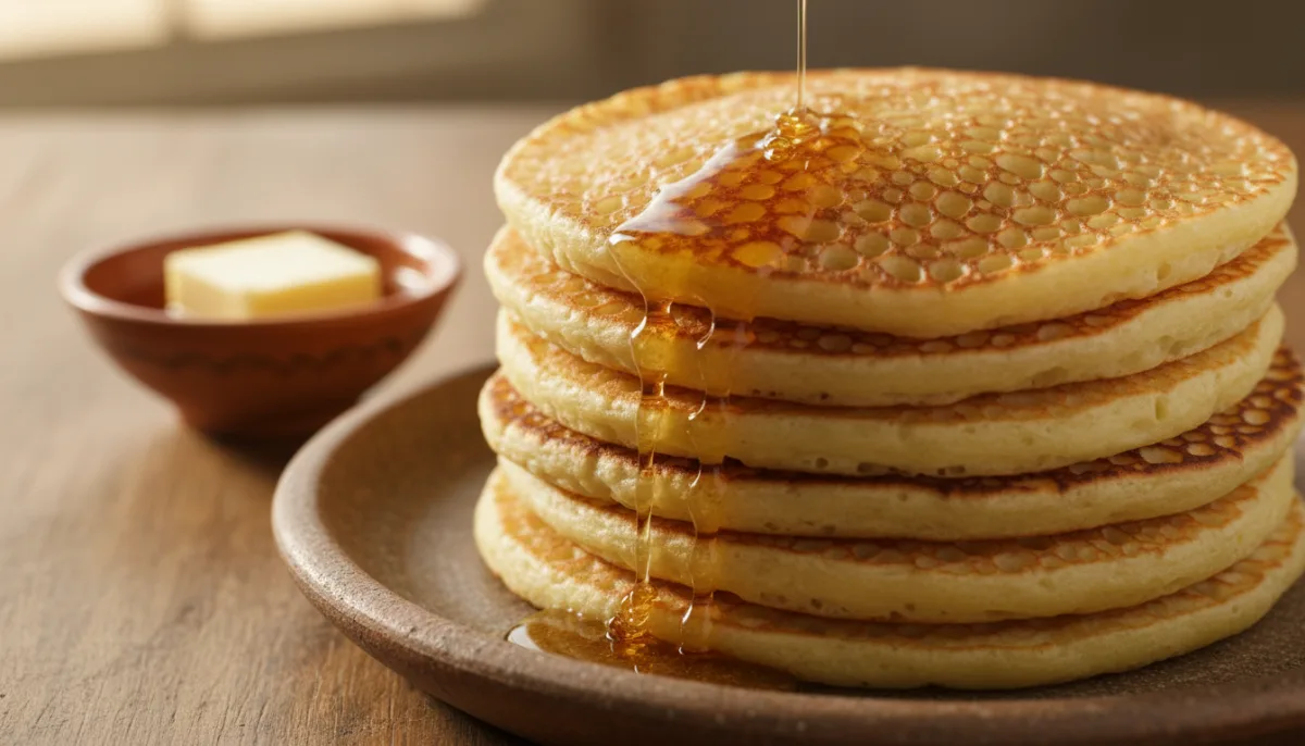 North African Spiced Semolina Pancakes (Baghrir)
