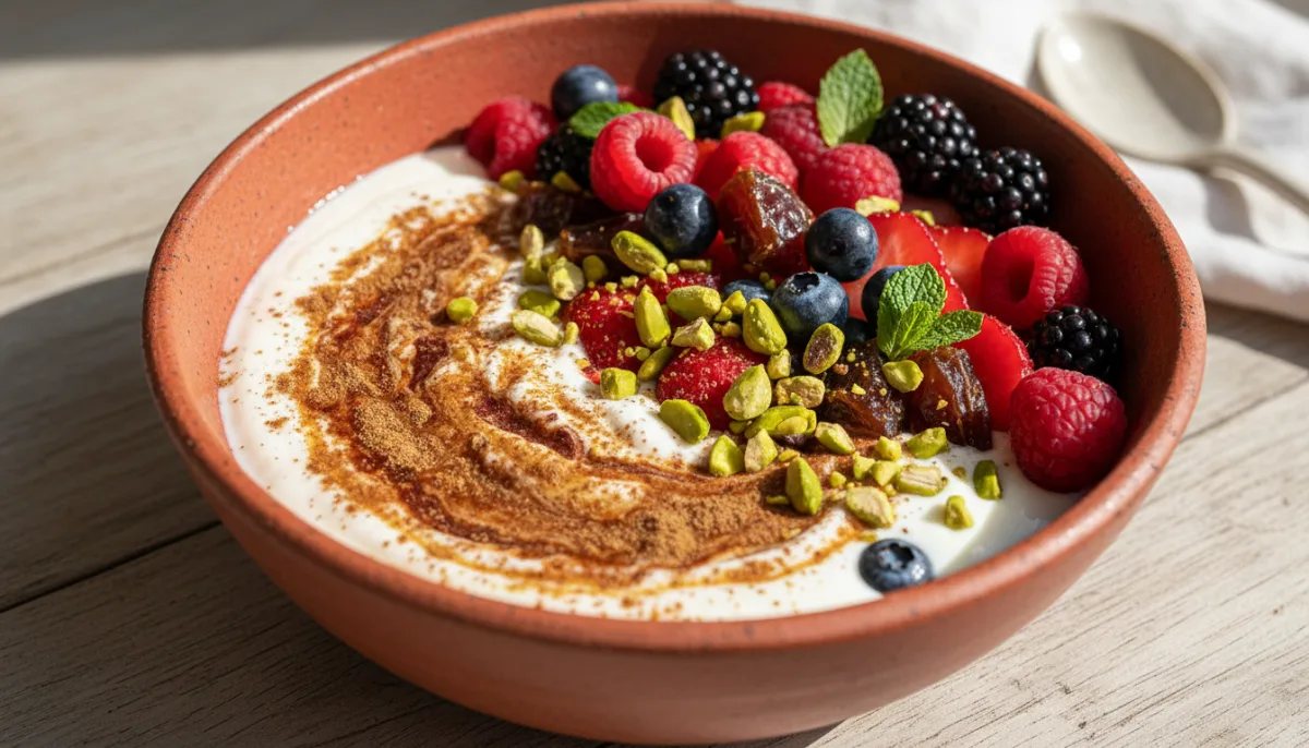 Tas me Kos dhe Fruta me Erëza të Afrikës së Veriut