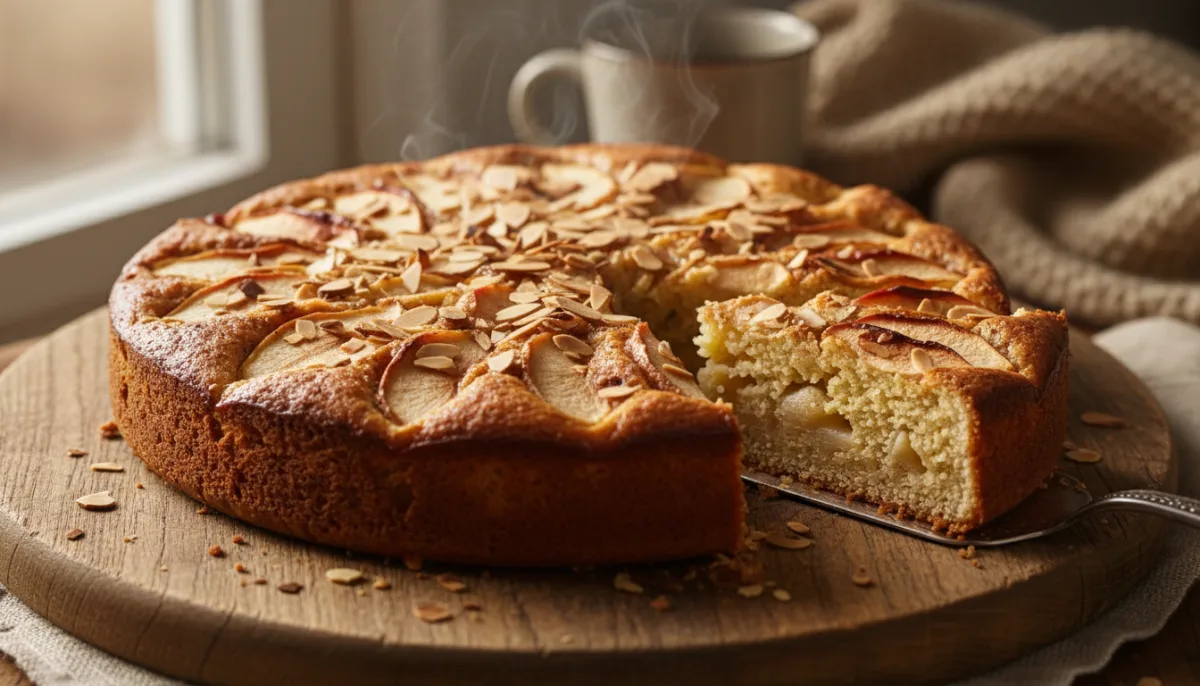 Pastel de Manzana Noruego con Cardamomo y Almendras