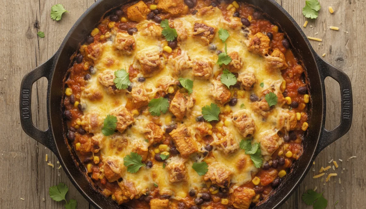 One-Pan Chicken Enchilada Skillet