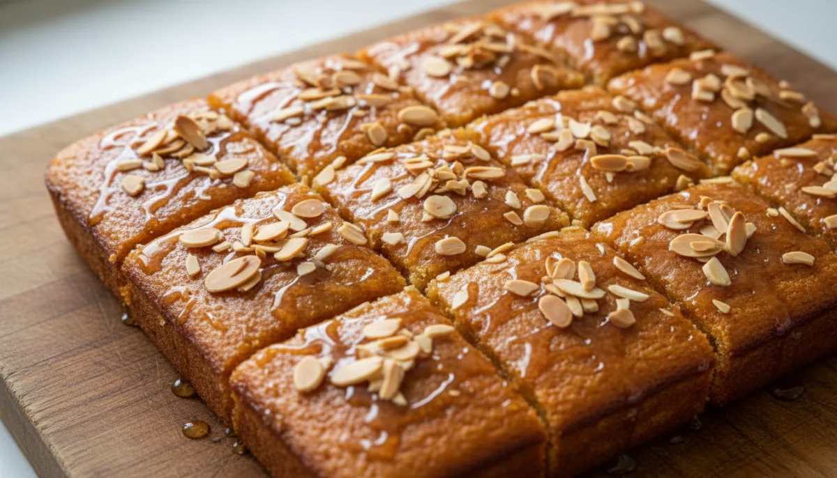 Orange Blossom Honey Semolina Cake