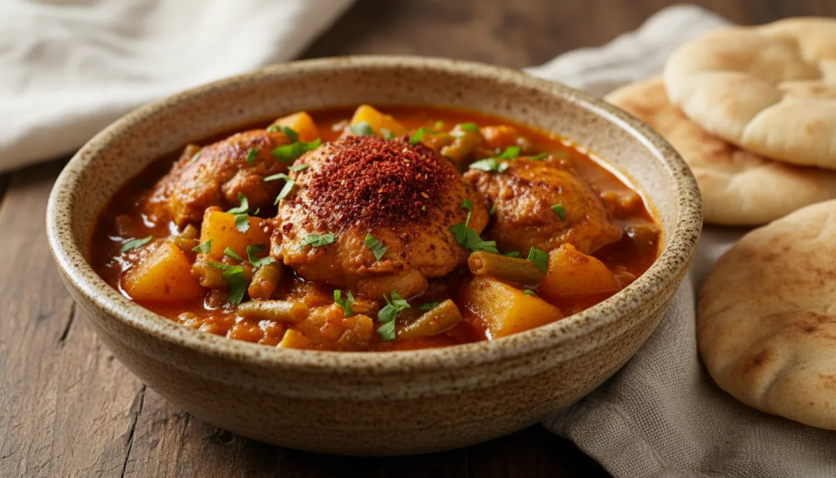 Hearty Palestinian Chicken and Potato Stew with Sumac and Lemon