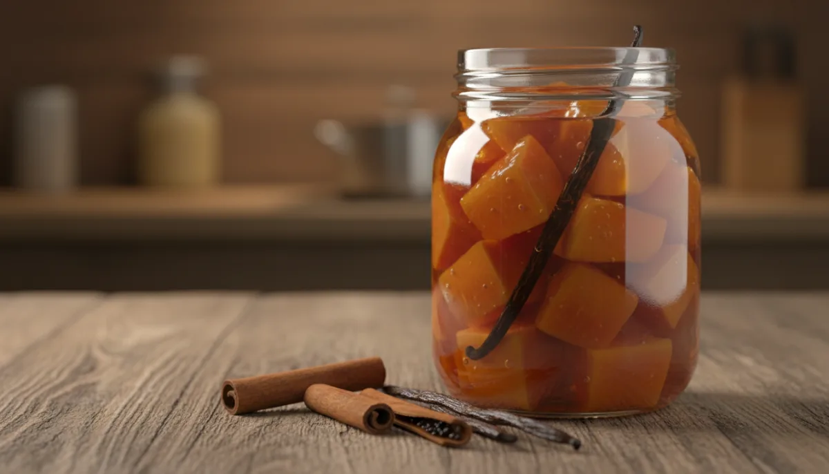 Paraguayan Dulce de Mamón: Papaya Preserve with Vanilla and Cinnamon