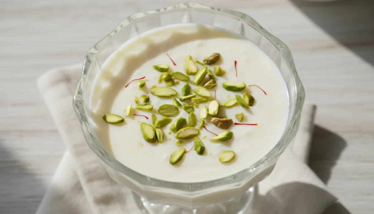 Firni: Pudín Persa de Cardamomo y Agua de Rosas