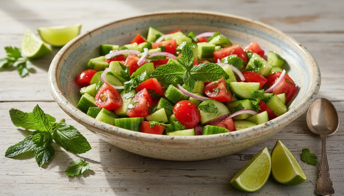 Salade Persane de Concombre et Tomate (Salad Shirazi)