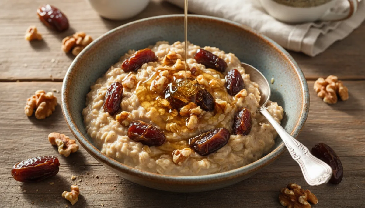 Persian Date and Walnut Oatmeal