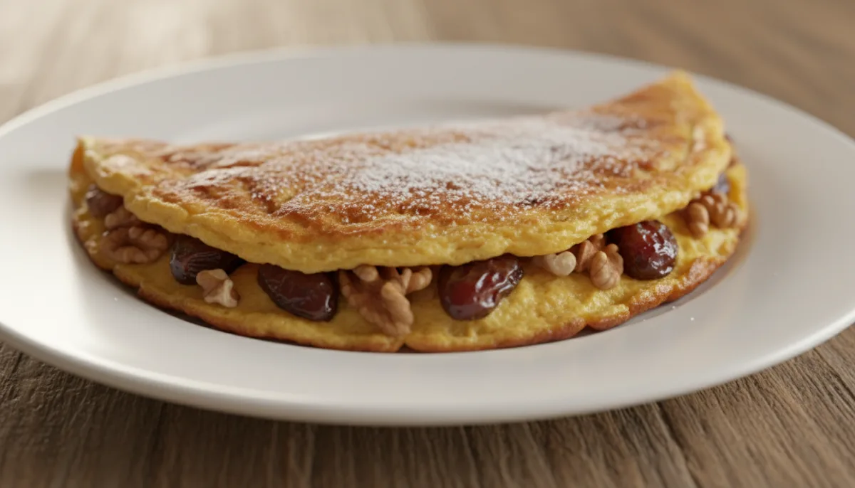 Persian Date and Walnut Omelet (Khagineh)