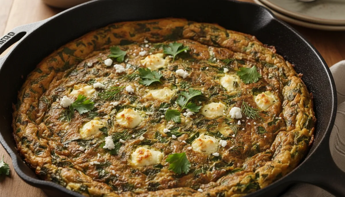 Persian Herb and Cheese Frittata (Kuku Sabzi)