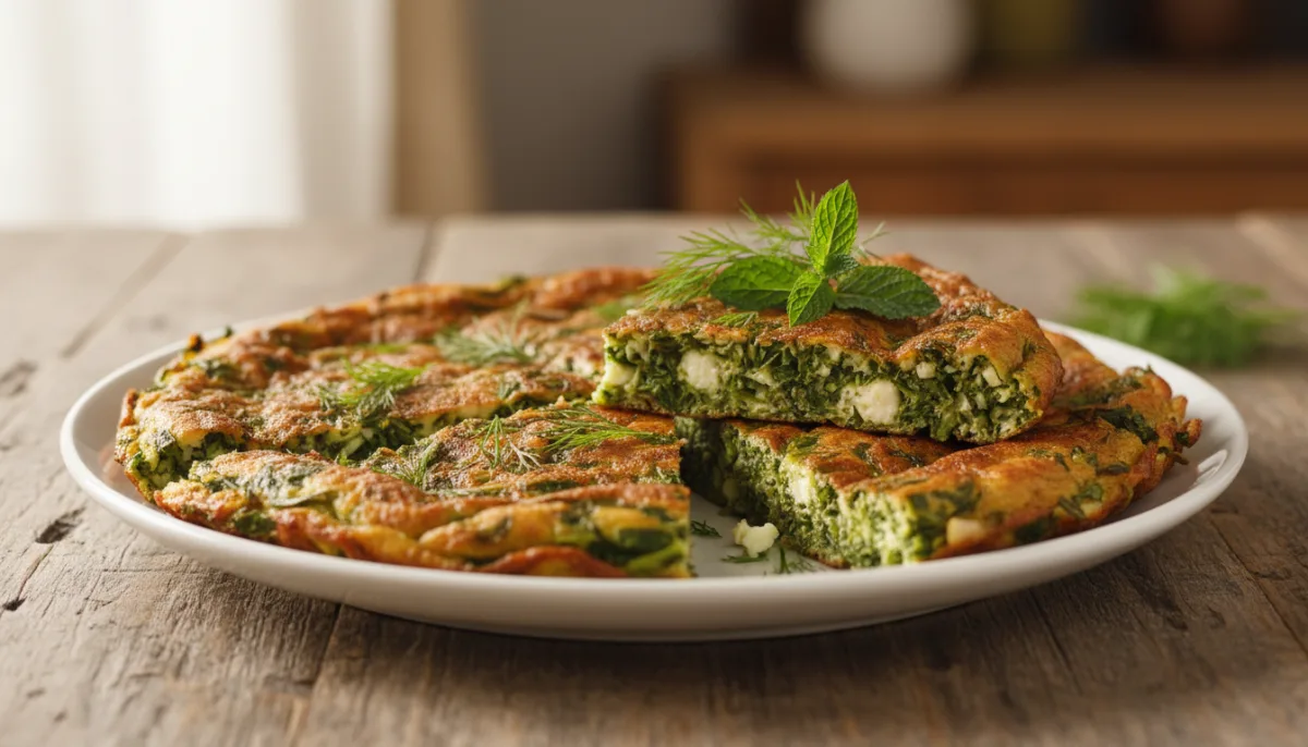 Persian Herb and Feta Frittata (Kuku Sabzi)