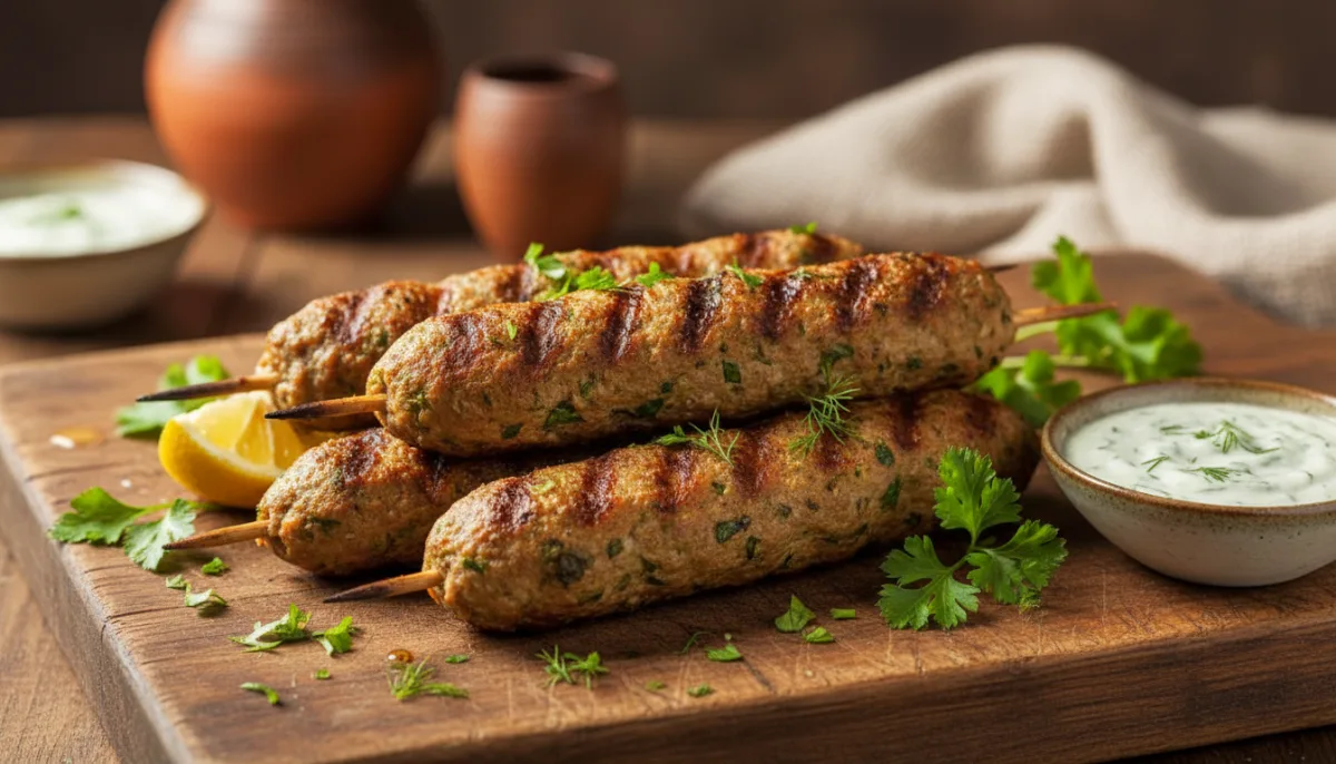 Fragrant Persian Lamb and Herb Kofta Skewers