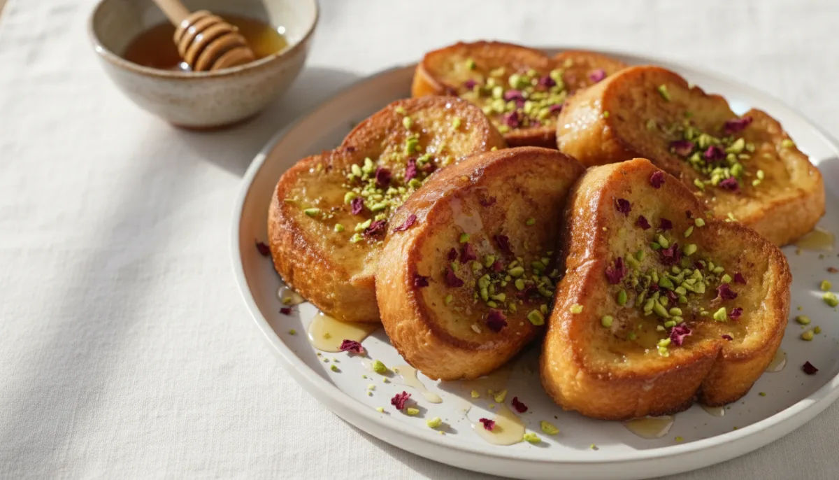 Persian Rosewater Cardamom French Toast