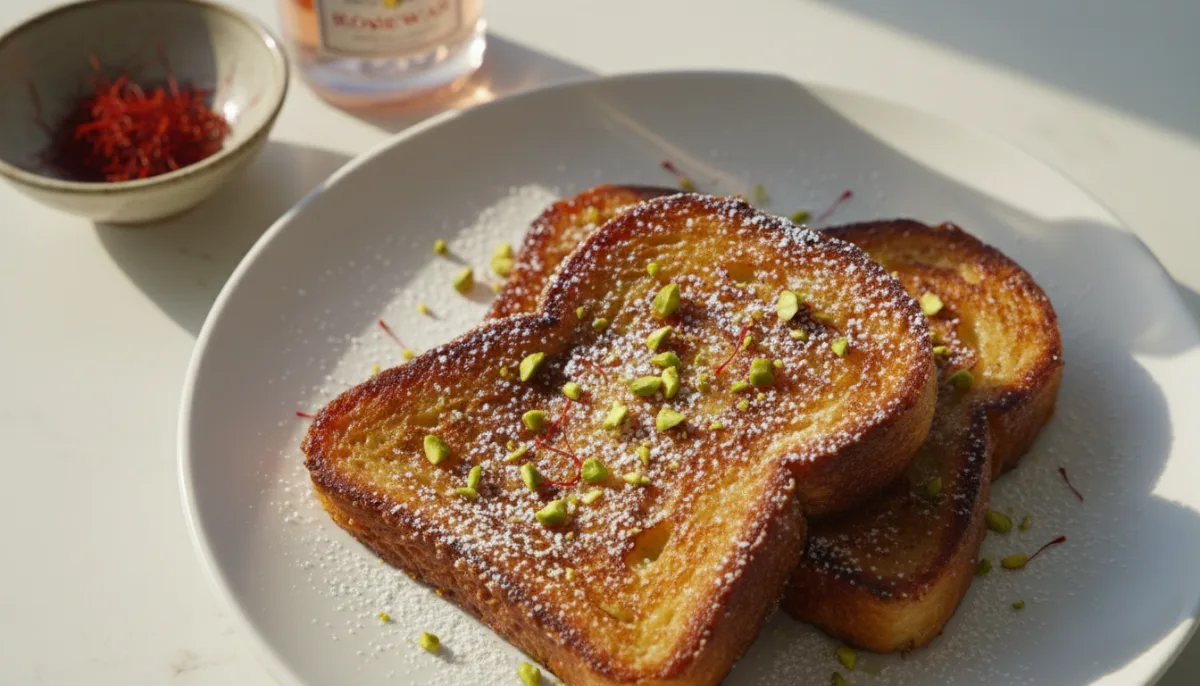 Tost Francez Persian me Shafran dhe Ujë Trëndafili