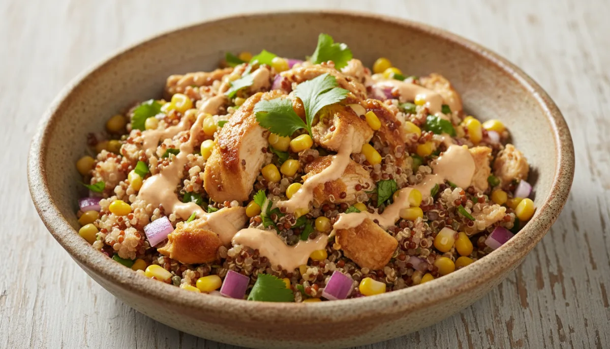 Sallatë Peruane me Pulë dhe Kuinoa (Ensalada de Pollo y Quinua)