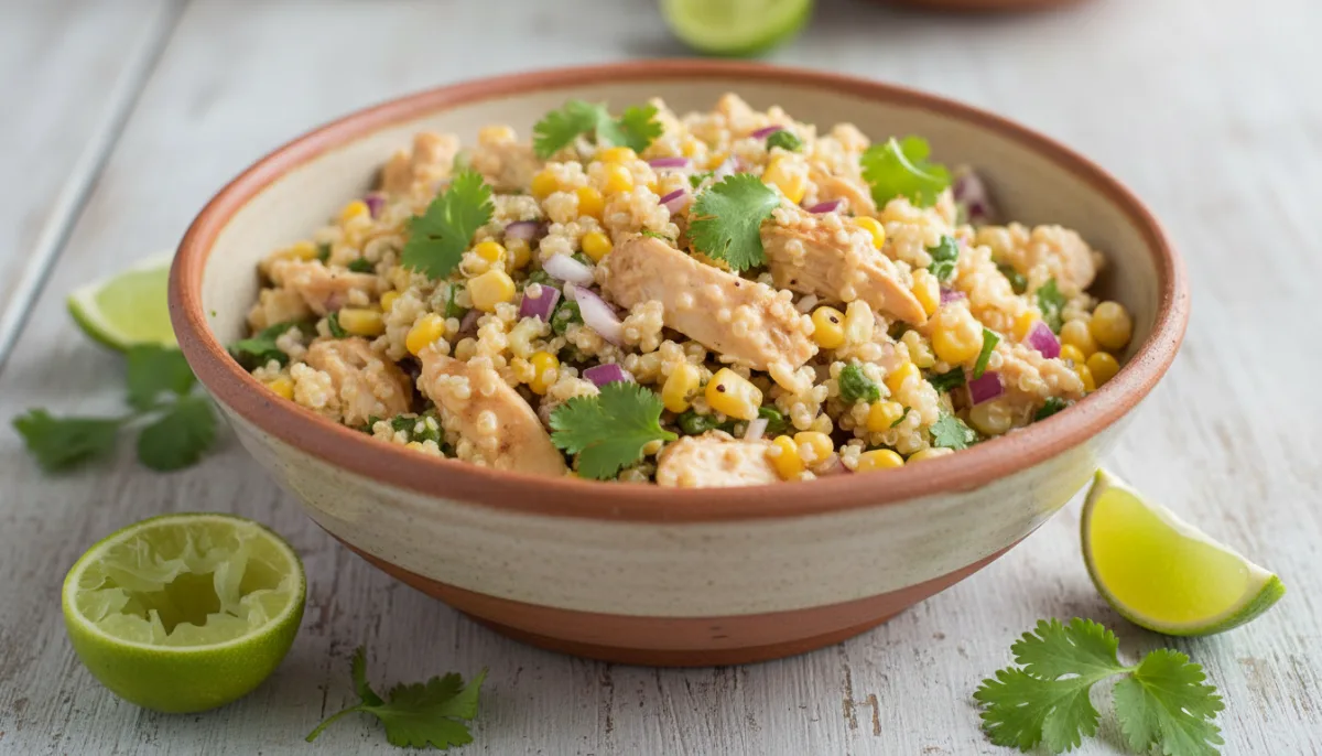 Salade Péruvienne de Poulet et Quinoa, Vinaigrette Aji Amarillo