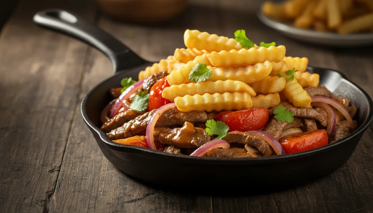 Peruvian Lomo Saltado Skillet